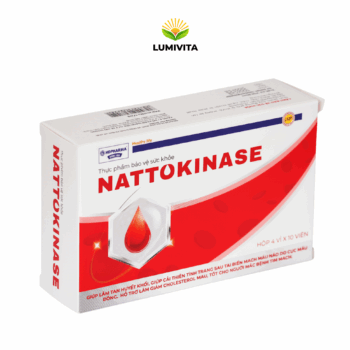 Viên uống NATTOKINASE hỗ trợ phục hồi sau tai biến, tan cục máu đông (hộp 40 viên)